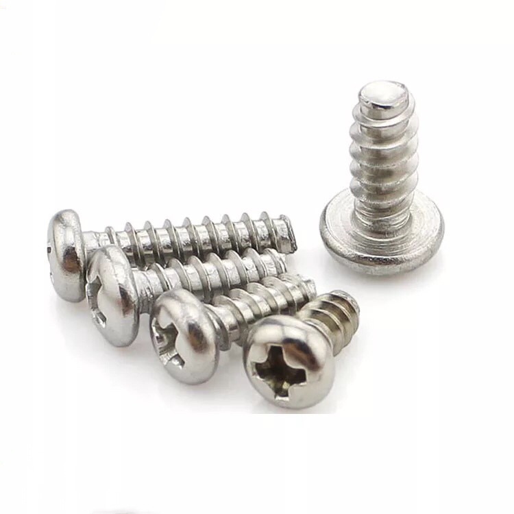 厂家直销 盘头自攻三角牙十字螺丝钉 圆头自攻螺钉M2*4M2.5*4.5PB