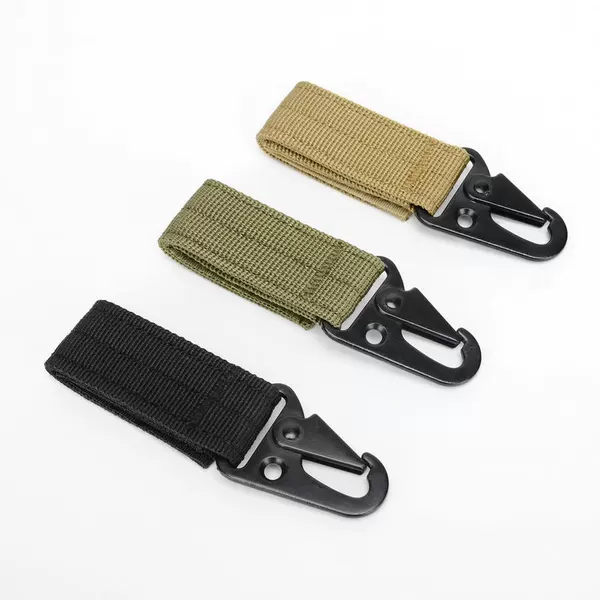 Multifunctional Eagle Hook Mountaineering Buckle Outdoor Tactical Nylon Ribbon Hanging Buckle Multi-purpose Belt Keychain