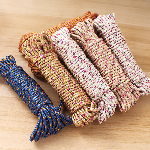 Extended non-slip durable clothesline 10 meters outdoor clothes drying rope thickened windproof nylon rope wholesale
