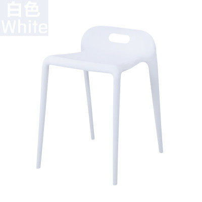 Hogar personalizado colorido plástico comedor silla zapatos casuales cambio café restaurante apilados protección del medio ambiente silla zapatos cambio taburete