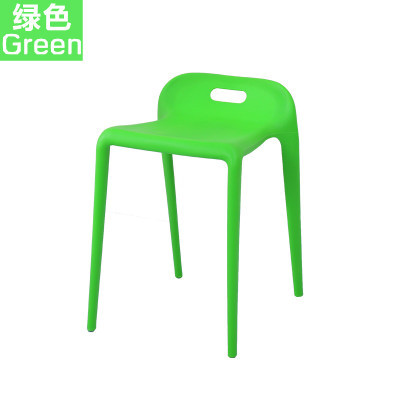 Hogar personalizado colorido plástico comedor silla zapatos casuales cambio café restaurante apilados protección del medio ambiente silla zapatos cambio taburete