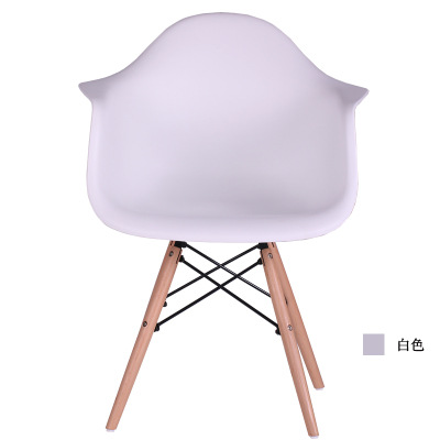 Multi-color respaldo simple nórdico plástico moda ocio silla post-moderno creativo respaldo reposabrazos Silla de comedor