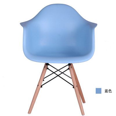 Multi-color respaldo simple nórdico plástico moda ocio silla post-moderno creativo respaldo reposabrazos Silla de comedor