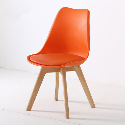 Silla minimalista moderna Eames, silla de comedor de estilo europeo, silla informal para uso doméstico con respaldo para escritorio de estudio, sala de estar, cafetería y silla de comedor para reuniones.