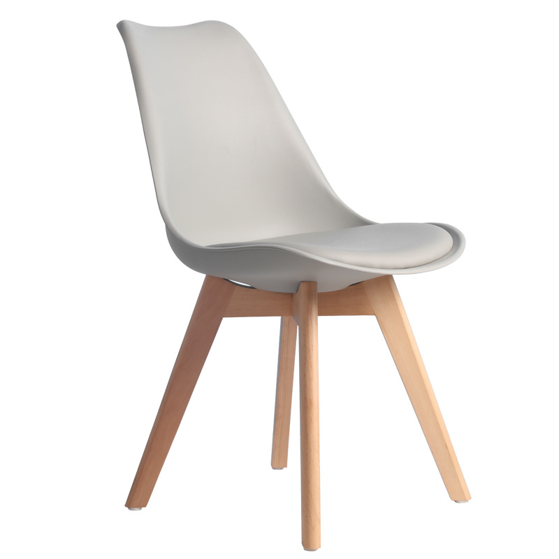 Silla minimalista moderna Eames, silla de comedor de estilo europeo, silla informal para uso doméstico con respaldo para escritorio de estudio, sala de estar, cafetería y silla de comedor para reuniones.