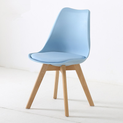 Silla minimalista moderna Eames, silla de comedor de estilo europeo, silla informal para uso doméstico con respaldo para escritorio de estudio, sala de estar, cafetería y silla de comedor para reuniones.