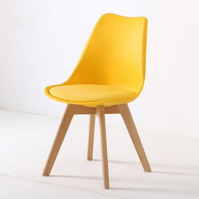 Silla minimalista moderna Eames, silla de comedor de estilo europeo, silla informal para uso doméstico con respaldo para escritorio de estudio, sala de estar, cafetería y silla de comedor para reuniones.