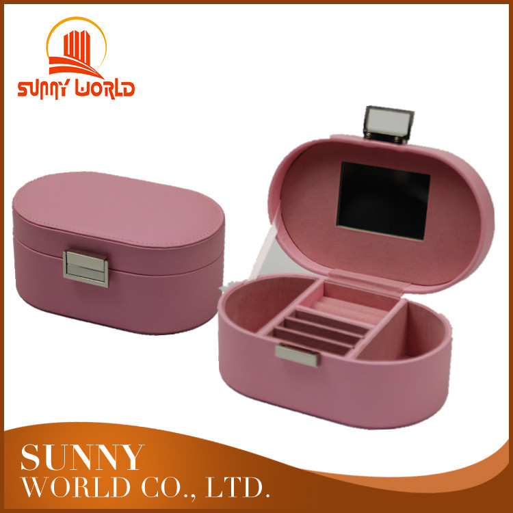 旅行便携周大福高档分格首饰收纳包饰品珠宝盒高级感皮革包装礼盒