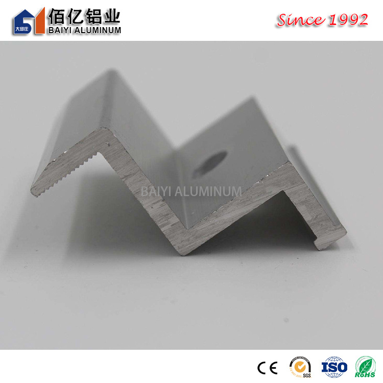 光伏铝合金配件 铝合金角驰夹具 光伏边压中压 H型导轨 3040导轨