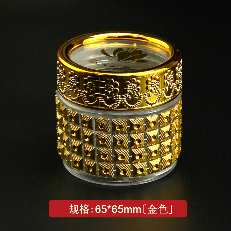 Botella de embalaje de azafrán iraní Dubai botella de vidrio de oro de lujo de alta gama 10g frasco vacío chino universal