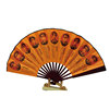 Factory Source 10 -inch Folding Silk Fan Men's Folding Fan Fan Fan Fan Style Full Bamboo Silk Fan Gift Wholesale