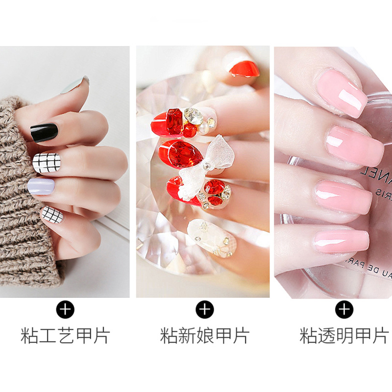 Popular Manicure Jelly Double-Sided Tape, Transparent Traceless Nail Glue, Invisible Wearable Nail Patches, 12 Stickers, 24 Stickers