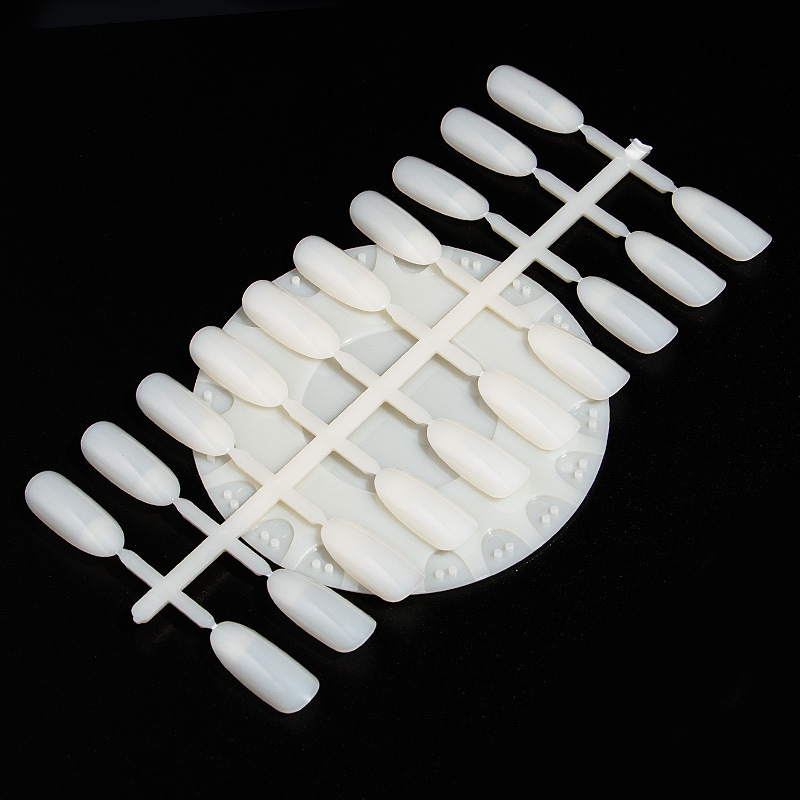 Taifei Placa de color de uñas japonés nuevo Gaviota pieza de uñas puntiagudas pieza de uñas base redonda desmontable tarjeta de color de práctica