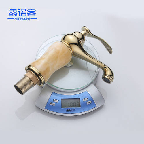 European style bathroom antique basin faucet copper hot and cold topaz faucet manufacturer wholesale golden magic lamp faucet