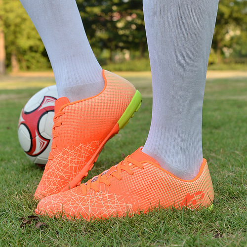 Children's shoes  new boys' football shoes outdoor girls' football training shoes soft sole children's broken spike shoes children's shoes