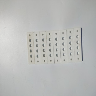 High temperature resistant high frequency ceramic plate ceramic fixing piece six hole ceramic plate heating wire ceramic fixing plate ceramic piece