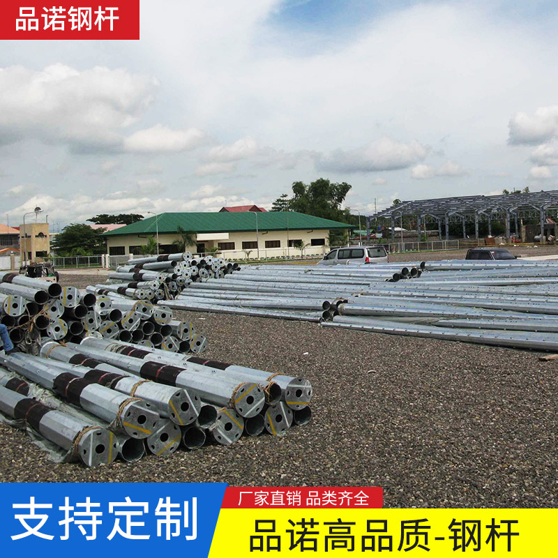 钢杆Q235镀锌八角电力输送钢杆 输送架线钢管杆 喷塑灯杆焊刚接管