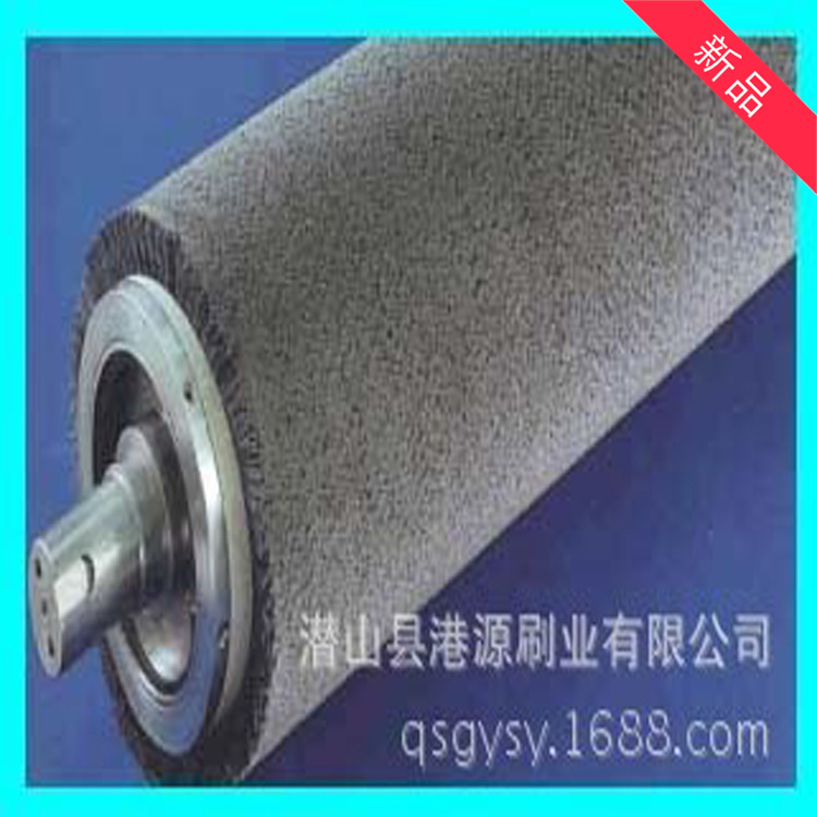 工业毛刷辊圆柱滚筒刷玻璃清洗机毛刷尼龙刷筛沙机防堵毛刷辊