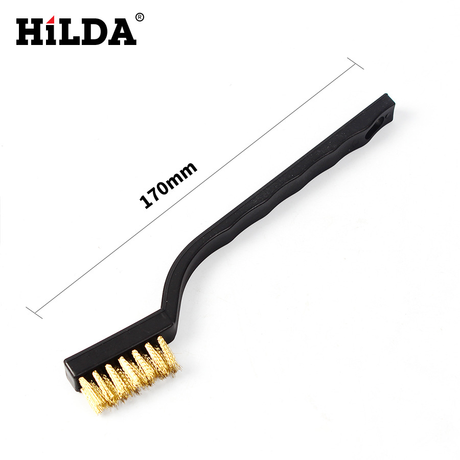 Hilda ventas directas de fábrica en stock cepillo de alambre de doble cabeza, cepillo de alambre de acero inoxidable, cepillo de alambre de cobre, cepillo de una sola cabeza al por mayor