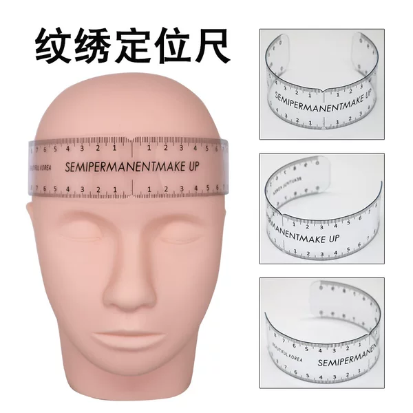 Korean-style semi-standard eyebrow ruler embroidery positioning ruler grain eyebrow measurement symmetrical soft ruler auxiliary supplies tool