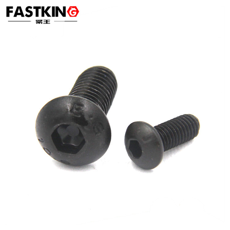 10.9英制合金钢半圆头螺栓蘑菇头内六角螺丝圆杯螺钉3/16-1/2