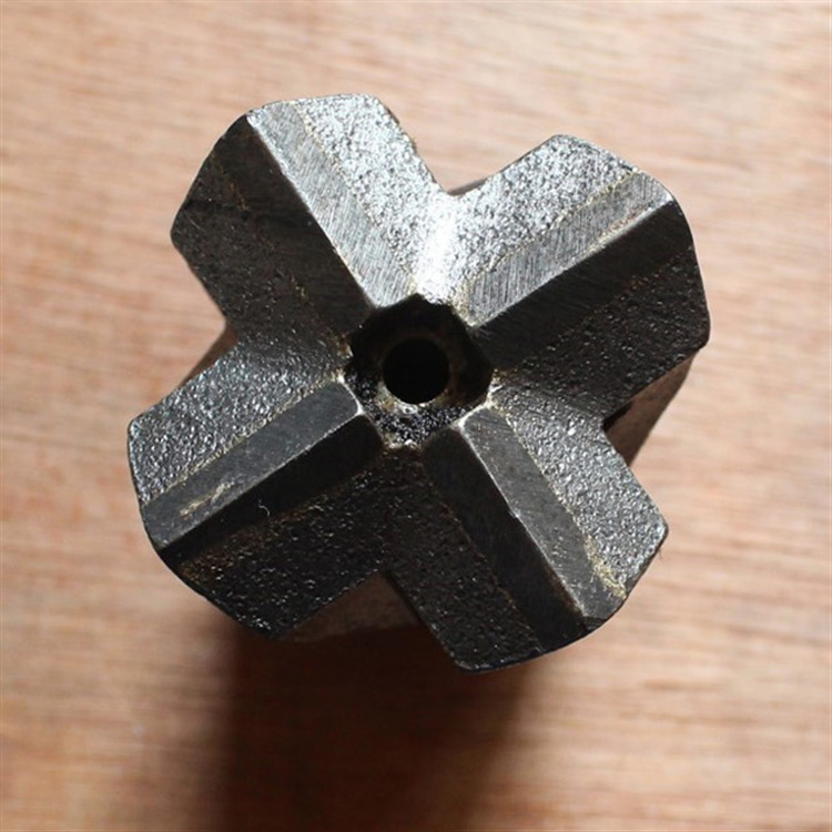 隧道开山凿岩40mm十字型凿岩钎头马蹄型十字普兰卡合金钻头