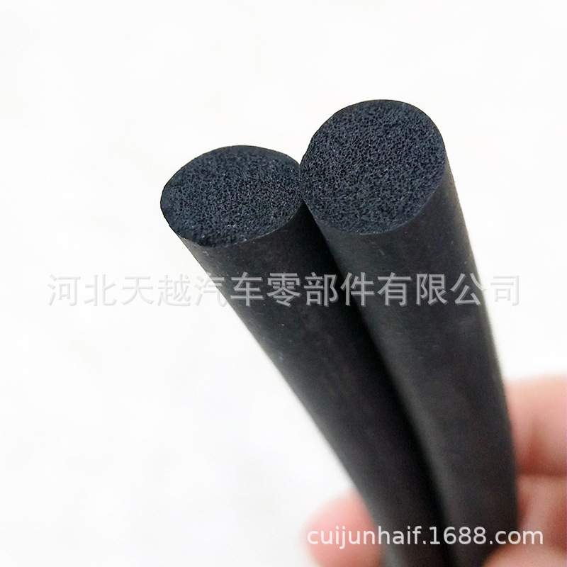 供应三元乙丙圆形发泡密封条 海绵圆棒填缝胶条 实心发泡圆形条