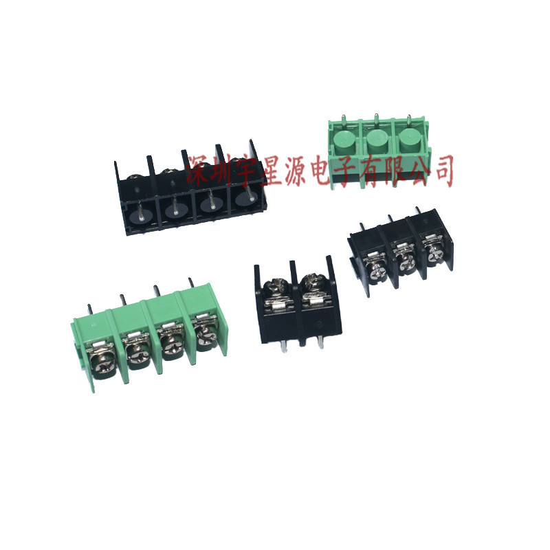 MG/KF7.62-2P/3P/4P 接线端子/接插件 7.62mm 可拼接 绿色/黑色