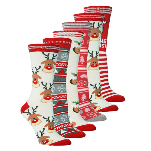 Best-selling Christmas socks in Europe and the United States, new elk men's and women's stockings, personalized cotton socks, mid-calf socks, Halloween socks socks
