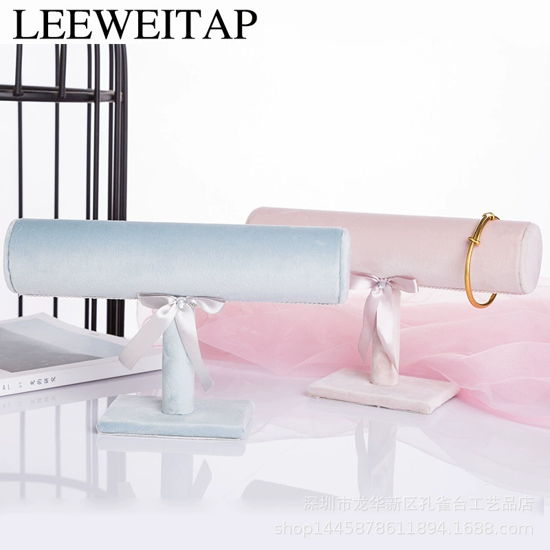Bracelet Stand (LEEWEITAP) Velvet Jewelry Display, Resin & Fabric, 24×11×15 cm