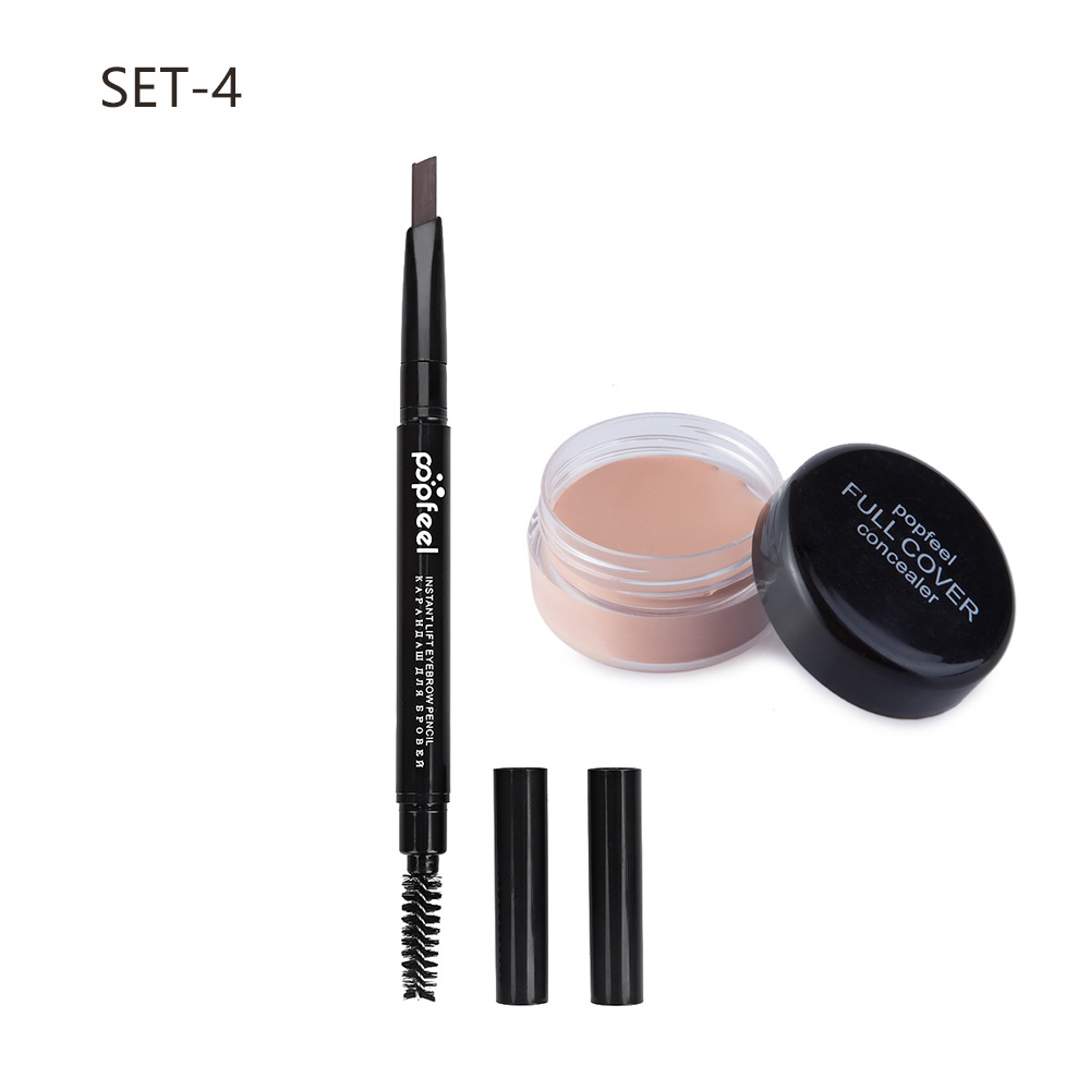 Double-sided automatic waterproof eyebrow pencil, foundation, no smudge, long-term effect