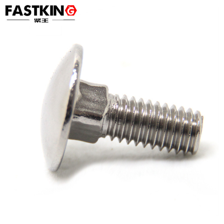 不锈钢304美制ANSI/ASMEB18.5马车螺丝1/2-13方颈螺栓全螺纹