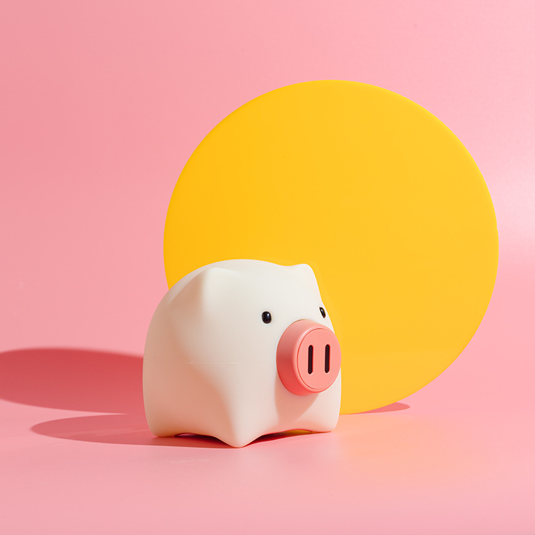 半点创意 夜明猪情感灯 创意床头夜灯 起夜夜灯 婴儿喂奶灯床头