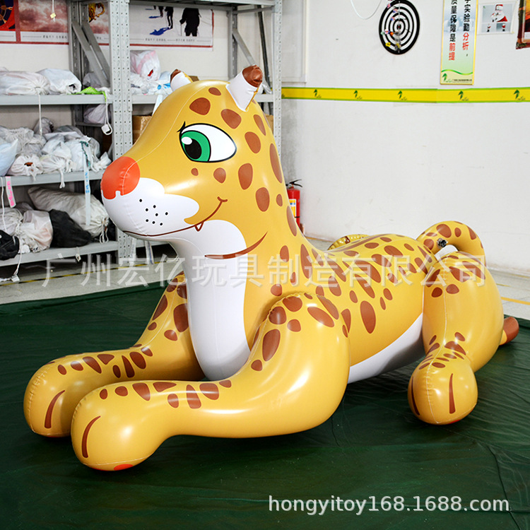 Inflatable Leopard PVC Inflatable Cheetah Model Simulation Inflatable Leopard Inflatable Cartoon Animal Inflatable Model Factory Direct Sales
