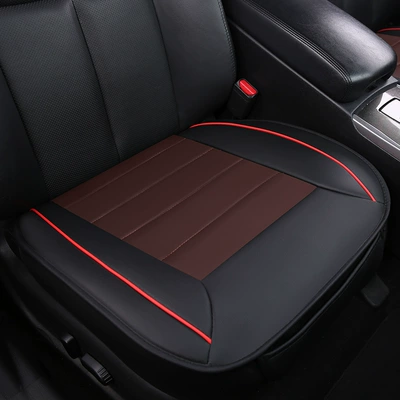 Car Seat Cushion, Universal for Four Seasons Pad - color-matching-black-and-coffee-front-row-sheet