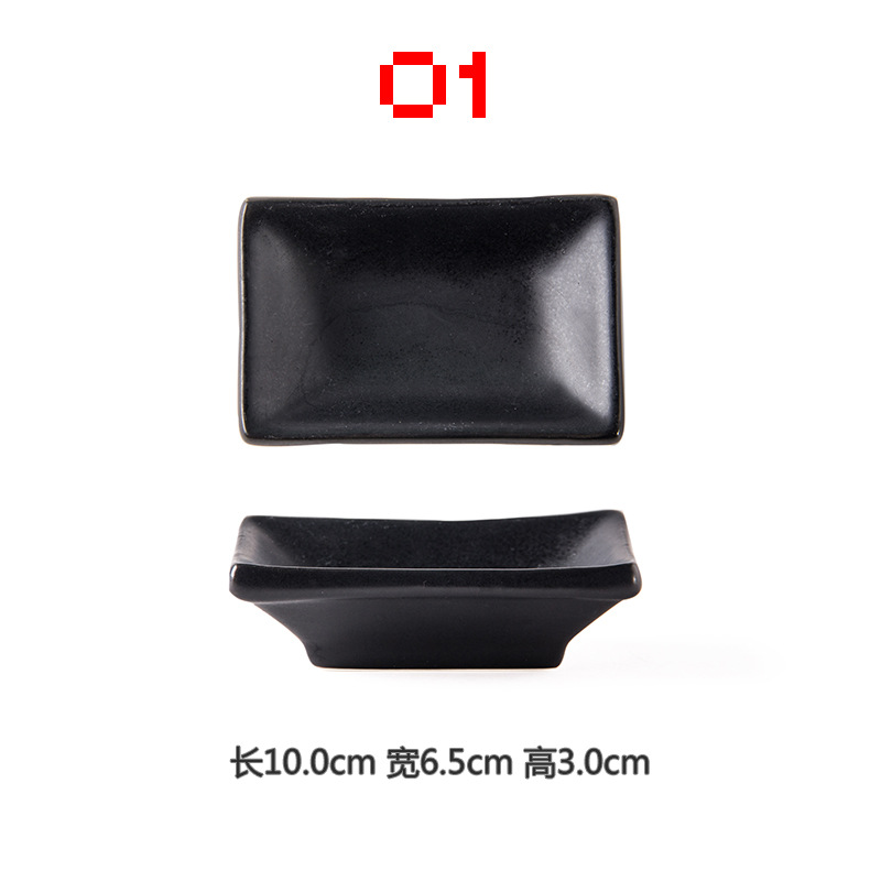 Plato de condimento de cerámica plato de vinagre de mostaza plato de China de hueso