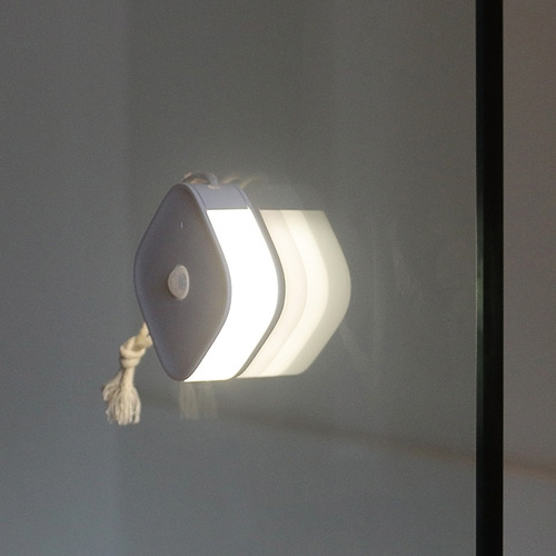 Movable human body sensor portable night light rechargeable kitchen wardrobe cabinet aisle staircase wireless night light