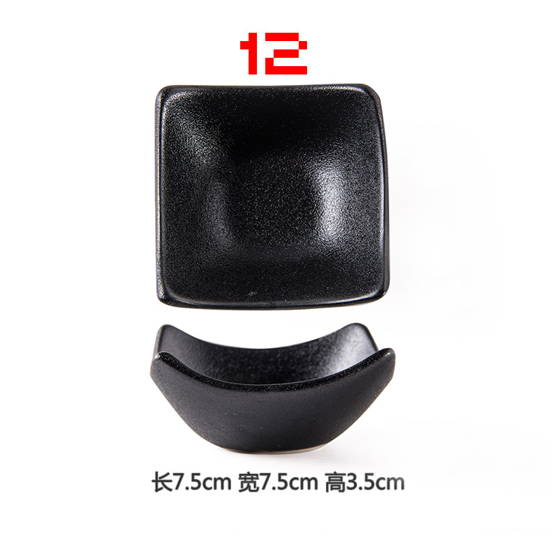 Plato de condimento de cerámica plato de vinagre de mostaza plato de China de hueso