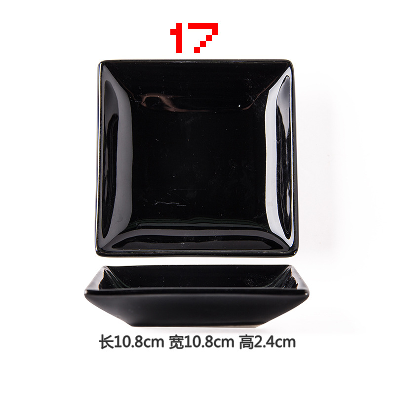 Plato de condimento de cerámica plato de vinagre de mostaza plato de China de hueso