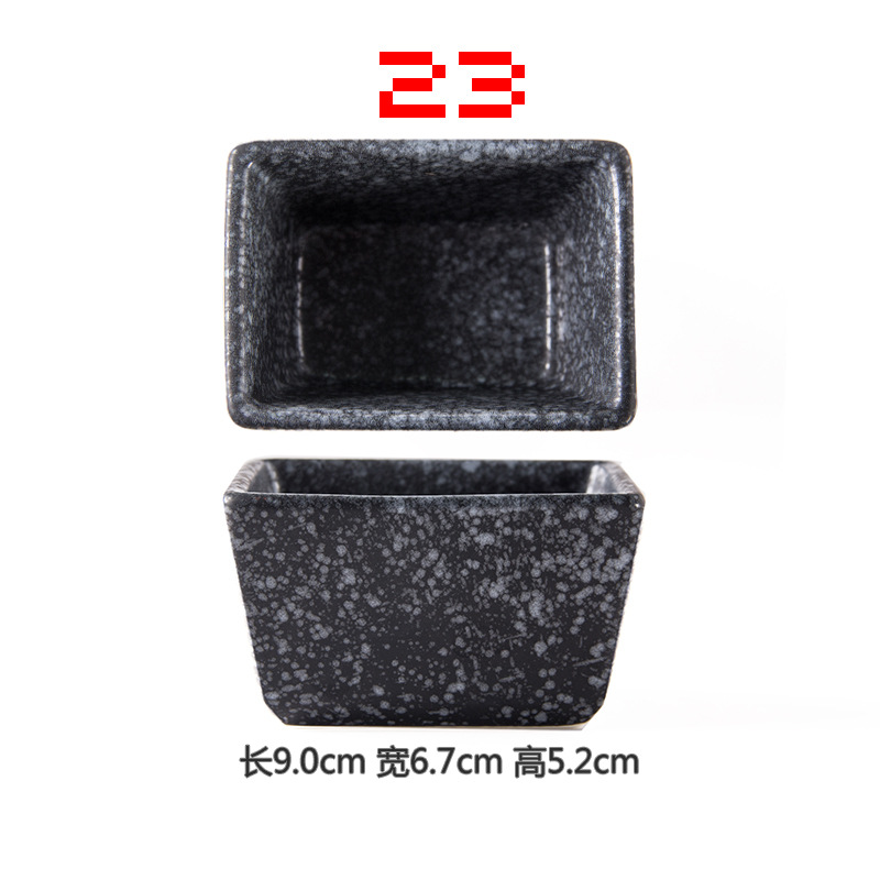 Plato de condimento de cerámica plato de vinagre de mostaza plato de China de hueso