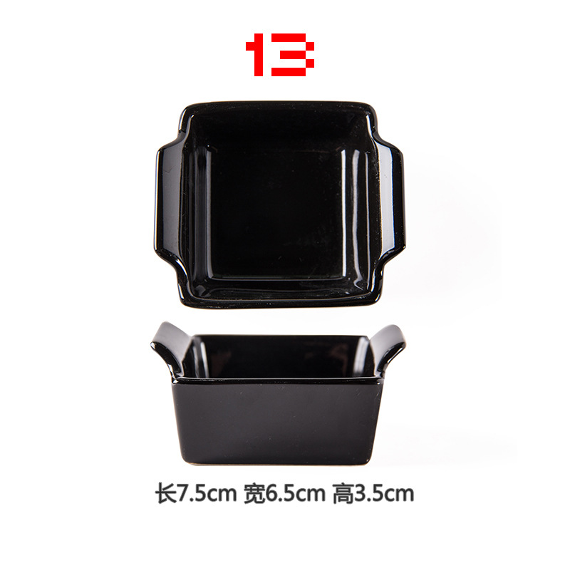 Plato de condimento de cerámica plato de vinagre de mostaza plato de China de hueso