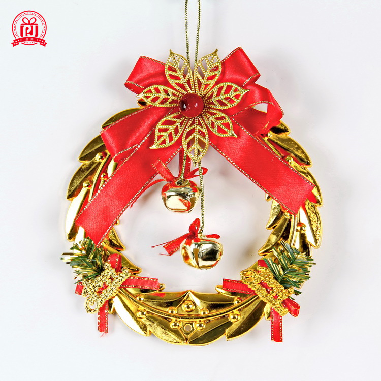 Galvanoplastia de plástico de Navidad accesorios de campana colgante de árbol de Navidad decoraciones de Navidad accesorios de diseño de escena Accesorios