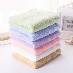 Jie Liya direct selling E0117 pure cotton towel wholesale printed logo group purchase welfare facial towel wholesale