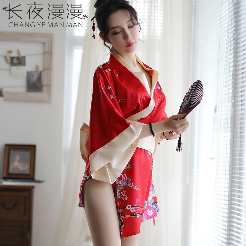 Long Night New Japanese Kimono Temptation Sexy Lingerie Cute and Playful Role Play Delivery 1306