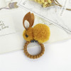 Cute three dimensional rabbit, plush hairgrip, demi-season children's elastic hair rope