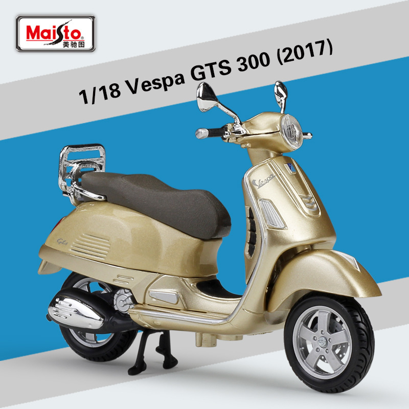 1:18Vespa scooter motorcycle simulation alloy model retro motorcycle toy car