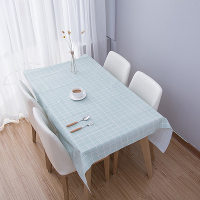 Nórdico mantel hogar mantel tela de mesa de café PVC cubierta de tela de mesa estera impermeable anti-scald a prueba de aceite de plástico desechable