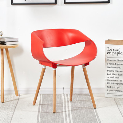 Nordic Eames silla trasera simple moderna mesa de negociación de recepción de ocio y silla combinación área de descanso silla redonda