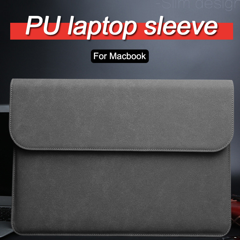 Magnetic matte PU laptop bag cross-border platform for Apple macbook Pro Air notebook