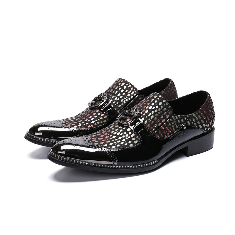 Модная мужская обувь с резьбой броги, деловая официальная одежда, кожаные туфли с острым носком, Мужская модная британская дышащая Однослойная кожаная обувь, модная обувь